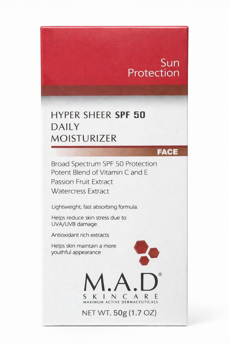 Hidratante Diario con Protección Solar SPF 50 – MATTE MAD